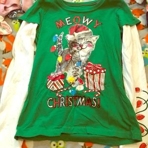 Kids long sleeve Christmas shirt 10/12